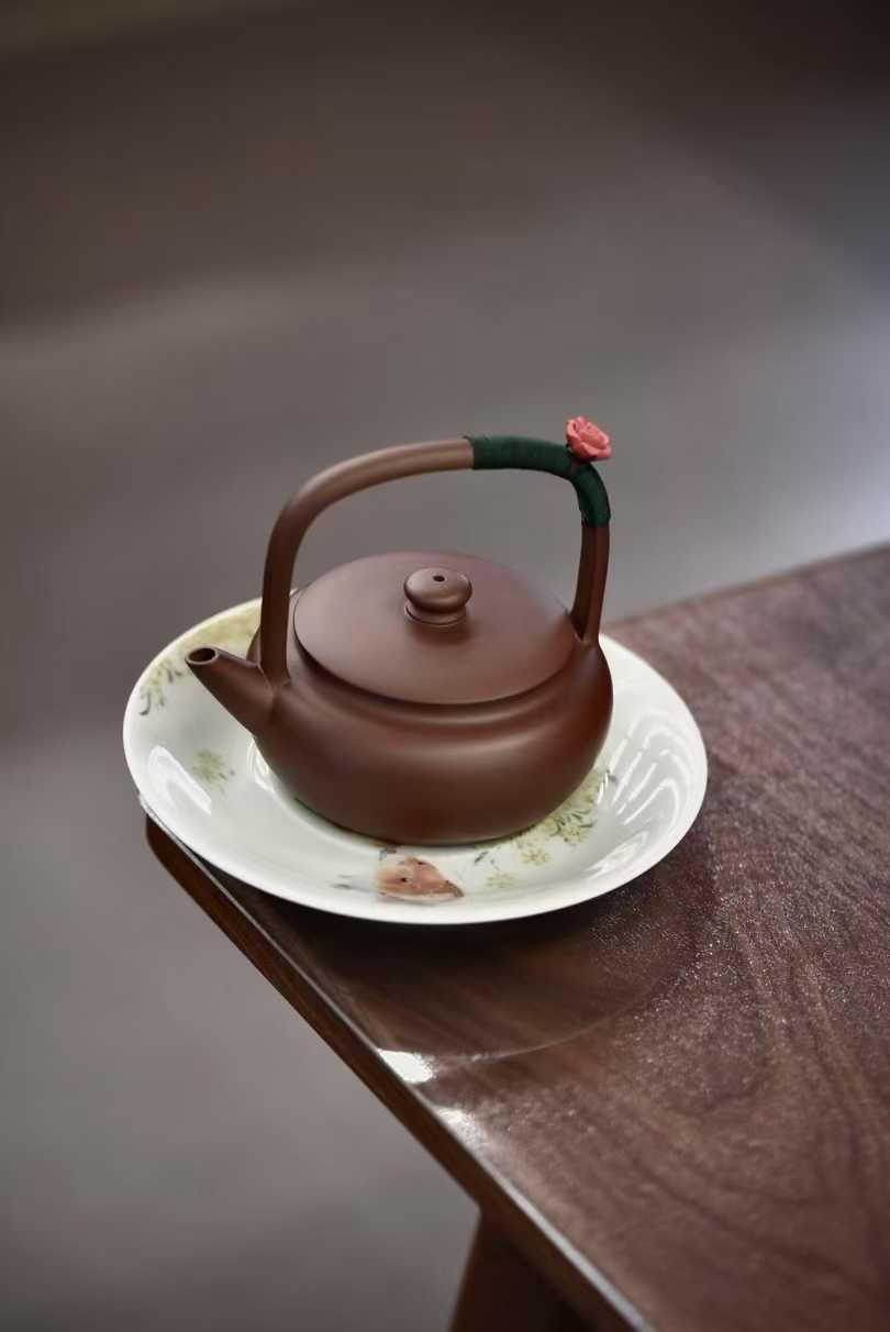 宜興紫砂壷(中国茶器)『恒源提梁』