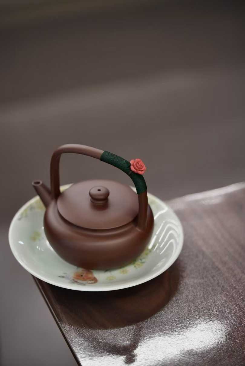 宜興紫砂壷(中国茶器)『恒源提梁』