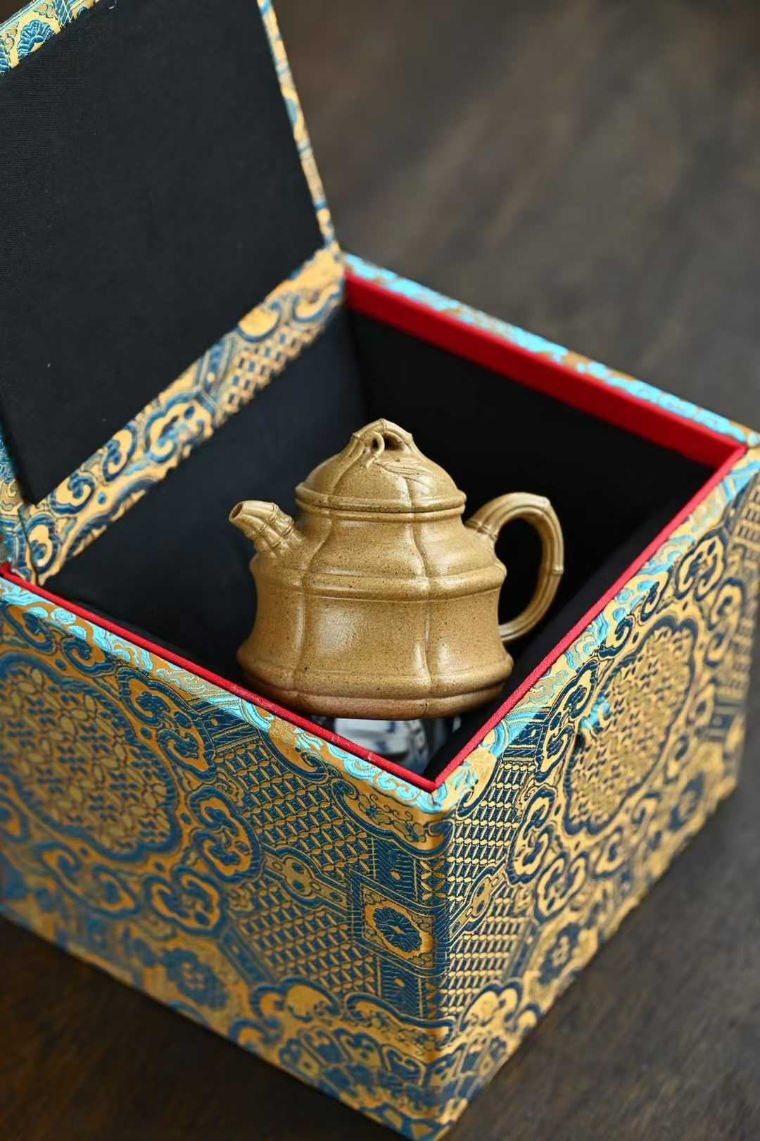 宜興紫砂壷(中国茶器)『六方竹鼎』