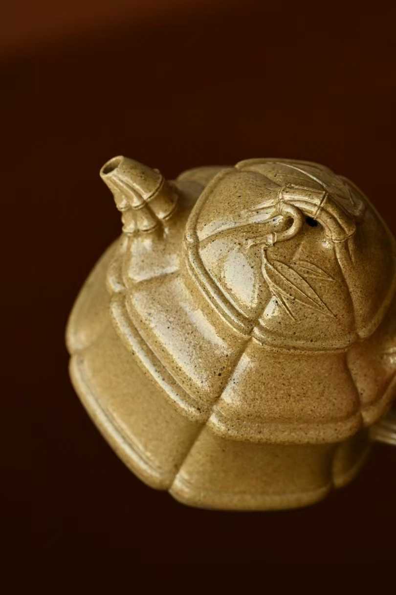 宜興紫砂壷(中国茶器)『六方竹鼎』