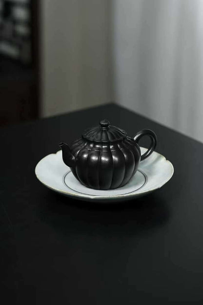 宜興紫砂壷（中国茶器）『筋紋菊蕾』