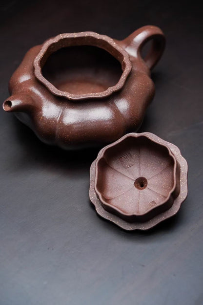 宜興紫砂壷（中国茶器）『紫玉金砂』